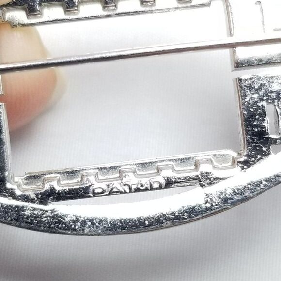 Vintage Sterling Silver Art Deco Style Marcasite Encrusted Brooch, Lapel Pin - Picture 6 of 9